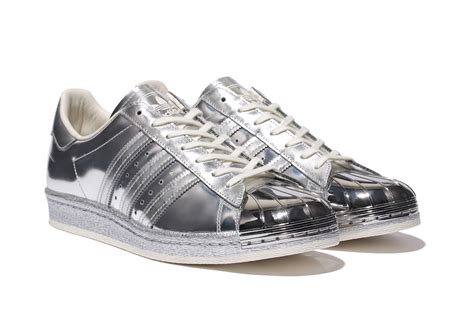 adidas schoenen metaal|Adidas metallic leather shoes.